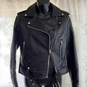 Zara Leather Jacket - Size Medium
